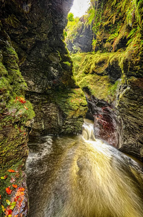 The river Lyd at the Devil's Cauldron